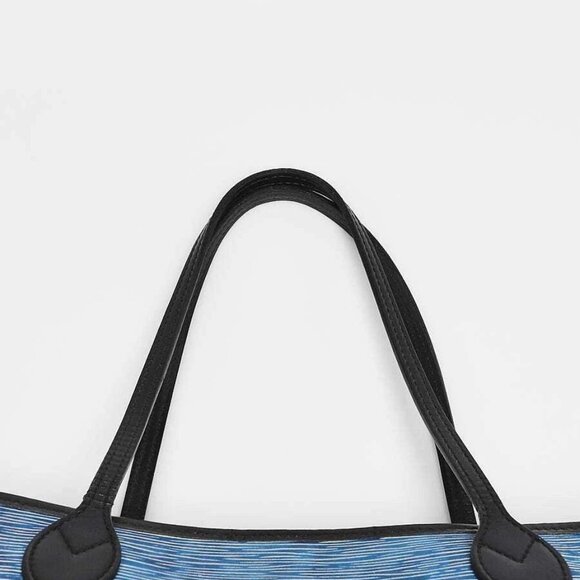 Louis Vuitton Denim Epi Leather Neverfull MM Bag w/o Accessories Pochette - Picture 8 of 12